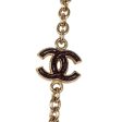 Chanel CC Gripoix Burgundy Beaded Necklace Gold Hardware For Cheap