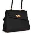 Hermes Kelly Sellier en Desordre 20 Black Epsom Gold Hardware Hot on Sale