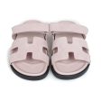 Hermes Chypre Sandals Rose Porcelaine Suede 37 EU Hot on Sale