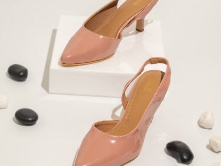 Women Peach Stiletto Pumps For Cheap