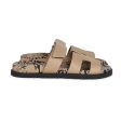 Hermes Chypre Techno Sandals Beige Argile Calfskin Palladium Hardware 38 EU Discount