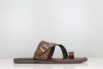 Front Buckle Thong -Brown Online Hot Sale