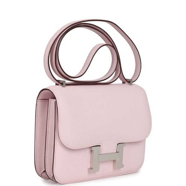 Hermes Constance 18 Rose Darling Chevre Mysore Palladium Hardware Fashion