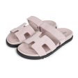 Hermes Chypre Sandals Rose Porcelaine Suede 37 EU Hot on Sale