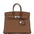 Hermes Birkin 25 Alezan Togo Palladium Hardware Discount