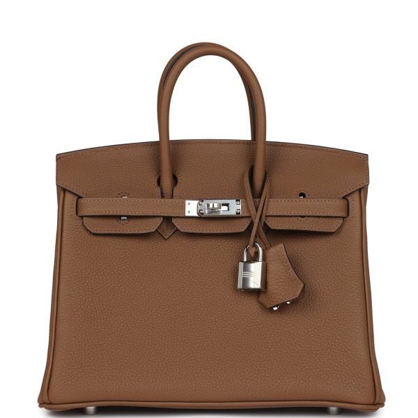 Hermes Birkin 25 Alezan Togo Palladium Hardware Discount