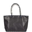 Goyard Artois Tote MM Navy Goyardine Canvas & Chevroches Calfskin Palladium Hardware Discount