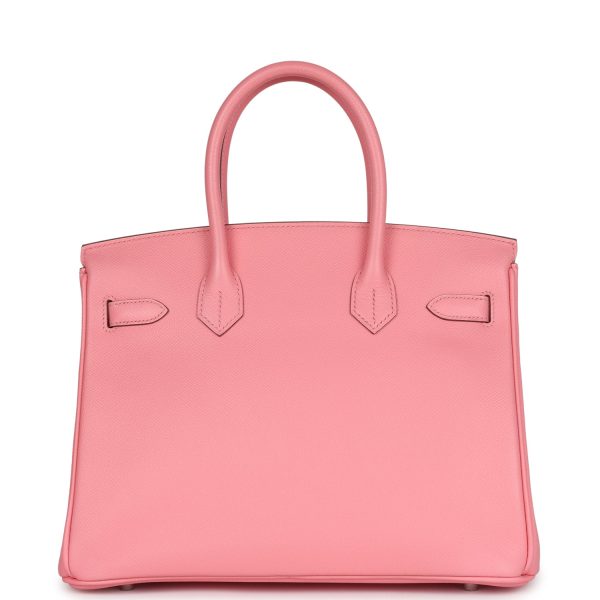 Hermes Birkin 30 Rose Confetti Epsom Palladium Hardware on Sale