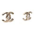 Chanel CC Crystal Stud Earrings Light Gold Hardware For Discount