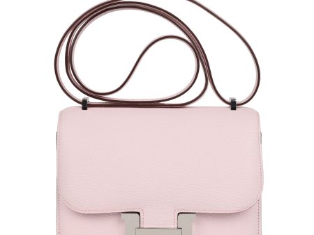 Hermes Constance 18 Rose Darling Chevre Mysore Palladium Hardware Fashion