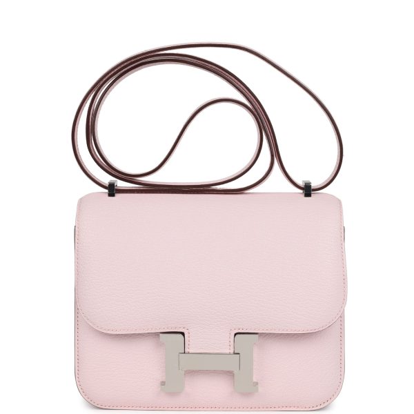 Hermes Constance 18 Rose Darling Chevre Mysore Palladium Hardware Fashion