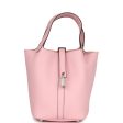 Hermes Picotin Lock 18 Rose Sakura Clemence Palladium Hardware Hot on Sale