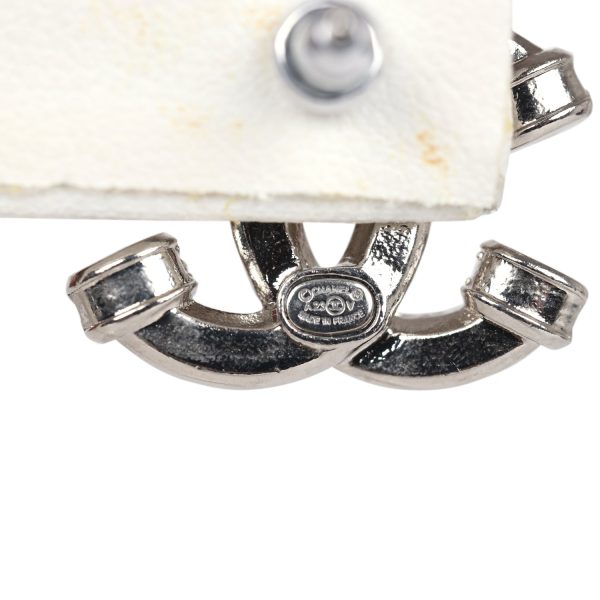 Chanel CC Crystal Stud Earrings Silver Hardware Online Hot Sale