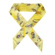 Hermes  Ex-Libris Les Parisie  Jaune Soufre Silk Twilly Pair Cheap