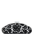 Chanel Clutch Black and White Floral Lace Gold Hardware Online Hot Sale