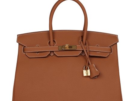 Hermes Birkin 35 Gold Togo GHW Sale