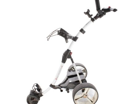 Motocaddy S1 3-Wheel Electric Trolley Standard Lithium - White Red Black Fashion