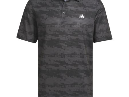 adidas Ultimate365 HEAT.RDY Stripe Polo Shirt - Carbon Black on Sale