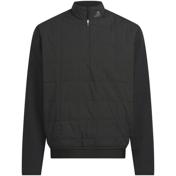 adidas Ultimate365 Quilted DWR 1 2 Zip Pullover - Black Online now