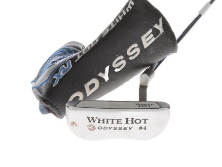 Odyssey White Hot #4 Mens Right Hand Putter 35  Mid-Mallet - Golf Pride Tour SNSR For Cheap