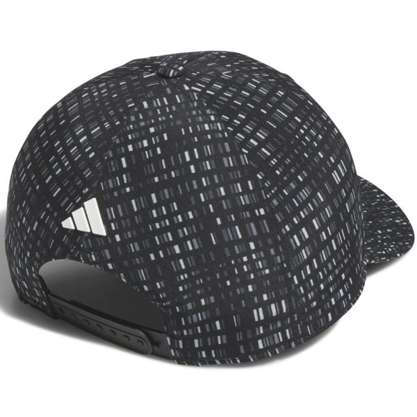 adidas Tour 3 Stripes Print Cap - Black For Sale