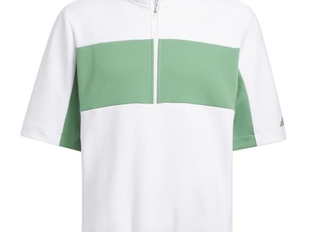 adidas Ultimate365 Short Sleeve 1 2 Zip Pullover - White Online now