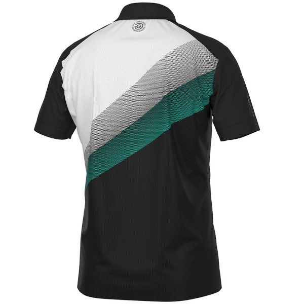 Galvin Green Macoy Polo Shirt - Black Atlantis Green For Discount