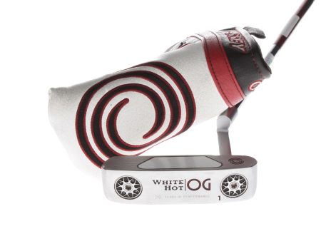 Odyssey White Hot OG Mens Right Hand Putter 35.5  Blade - Golf Pride Reverse Taper For Cheap