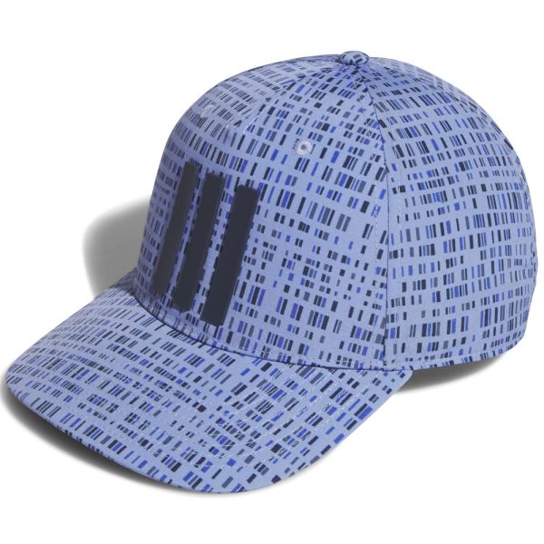 adidas Tour 3 Stripes Print Cap - Blue Spark Sale