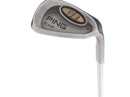 Ping i3 Blade Steel Mens Right Hand Pitching Wedge Blue Dot Stiff - Ping For Sale