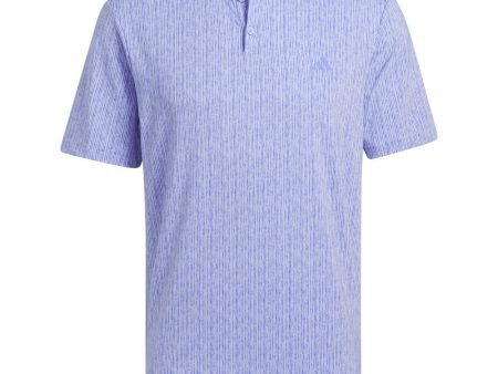 adidas Ultimate365 Printed Polo Shirt - Blue Spark Cobalt Blue Cheap