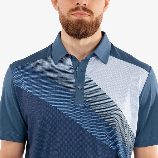 Galvin Green Macoy Polo Shirt - Navy Alaskan Blue Supply