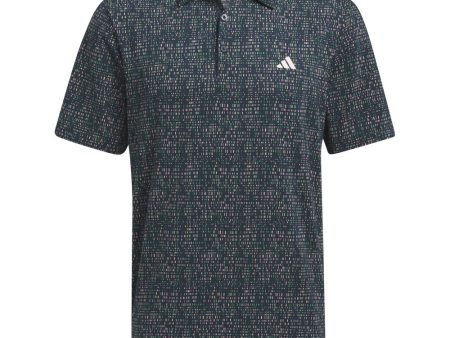 adidas Ultimate365 Power Grid Print Polo Shirt - Collegiate Navy Online Sale