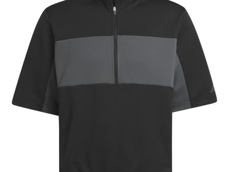 adidas Ultimate365 Short Sleeve 1 2 Zip Pullover - Black Online